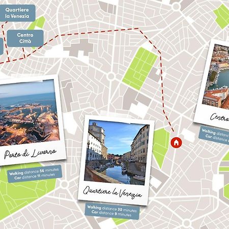 Free Parking Appartamento 5 Stelle Elegante Con Suite Livorno Kültér fotó