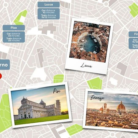 Free Parking Appartamento 5 Stelle Elegante Con Suite Livorno Kültér fotó