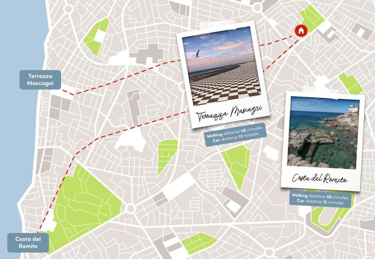 Free Parking Appartamento 5 Stelle Elegante Con Suite Livorno Kültér fotó